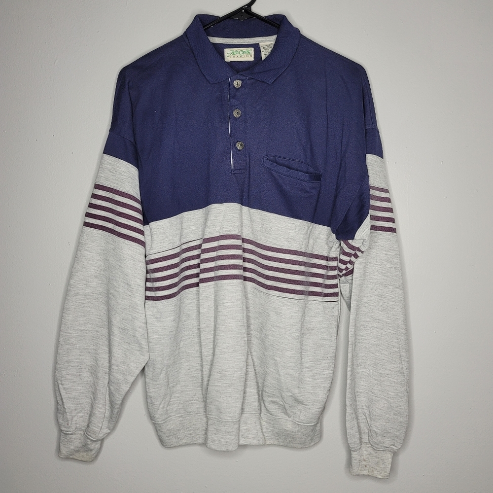 Vintage Polo Neck Sweatshirt